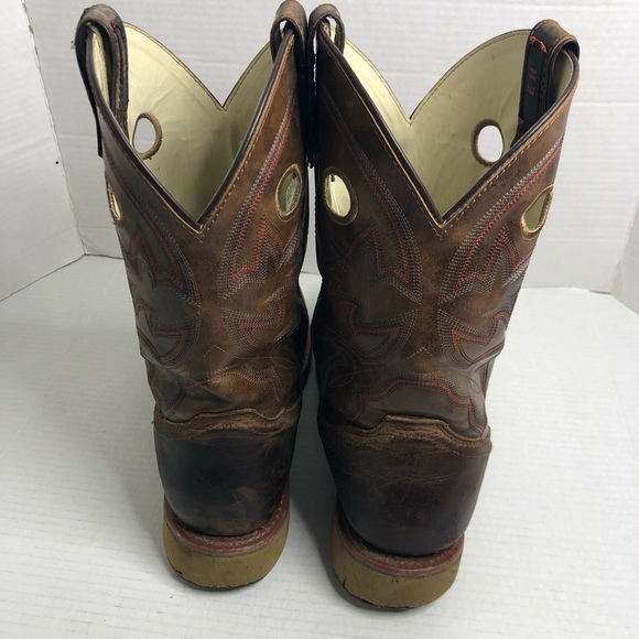 Double-H Boots Mens Size 12 Antonio Earthquake Rust Brown Leather EH Work - Picture 6 of 14